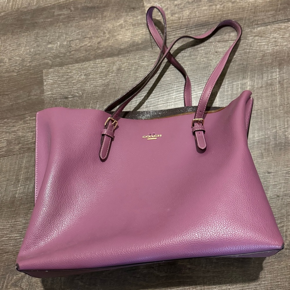 Coach Mollie Purple Tote Bag